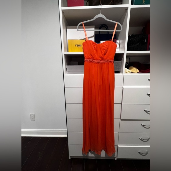 BCBG Strapless Maxi Dress in Orange - Picture 2 of 4